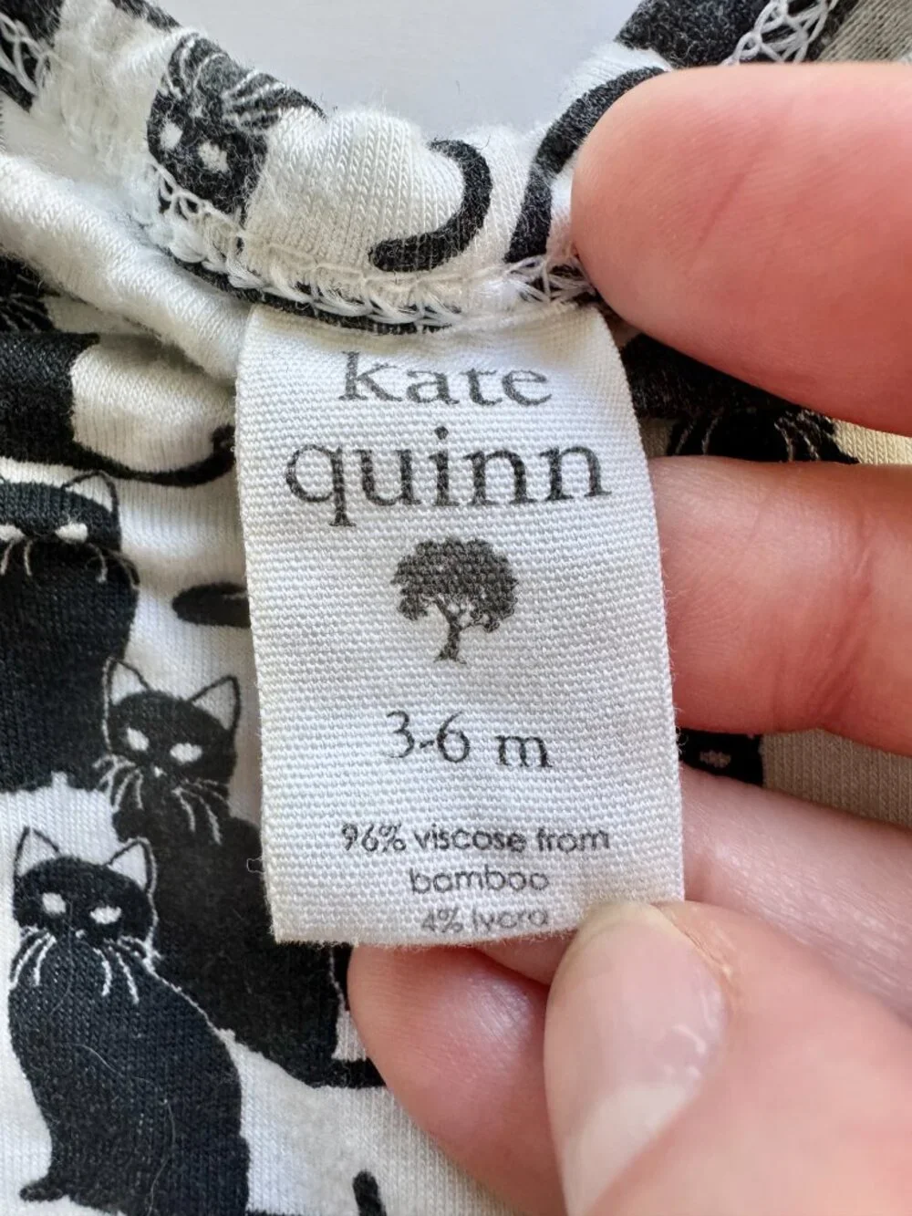 Kate Quinn Baby Black Cat Bodysuit 3-6 Months